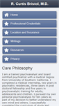 Mobile Screenshot of curtisbristolmd.com